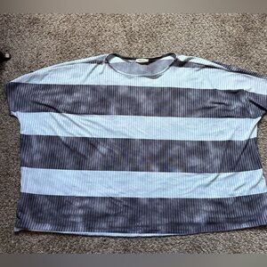 EUC boxy striped shirt